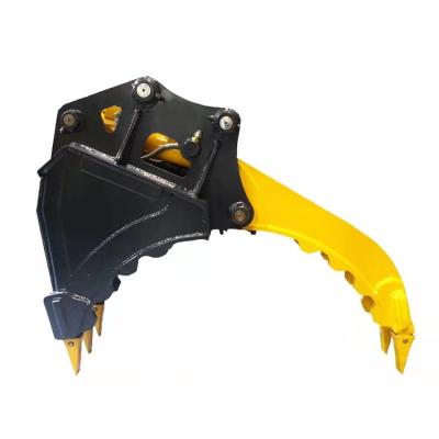 China Q345B Excavator Bucket Thumb Combo 12-16 Tons Excavator Attachment for sale