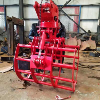 China ODM Hydraulic Grapple For Excavator Grapples Cotton 8 Teeth for sale