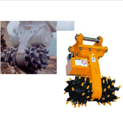 China Double Head FAG Drum Cutter Excavator Q235B Rock Grinders Hydraulic for sale