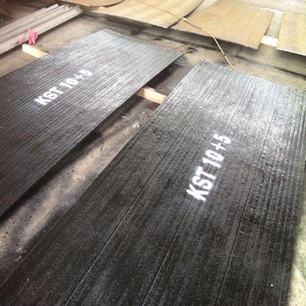 Quality Harden Chromium Carbide Overlay Hardfaced Plate 10 + 6 Surfacing Wear Resistant for sale