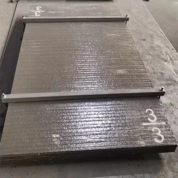 Quality EH360 EH400 EH500 EH550 Chromium Carbide Overlay Plate Wear Plate Bimetallic Hardfacing Cladding Wear Steel Plate for sale