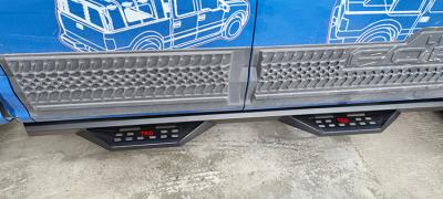 China Pasos laterales negros de acero inoxidables de los tableros corrientes ISO9001 para la plataforma de Ford F150 en venta