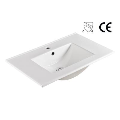 China American Standard Bathroom Vanity Sinks Drop In Cupc White Porcelain 700mm for sale