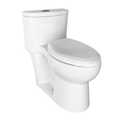 China Porcelain American Standard Single Piece Toilet Bowl White Wc 1.28GPF for sale