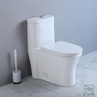 Chine le rendement élevé de 1-Piece 1,1 Gpf/1.6 Gpf conjuguent à affleurement toilette tout-en-un ovale dans le blanc à vendre