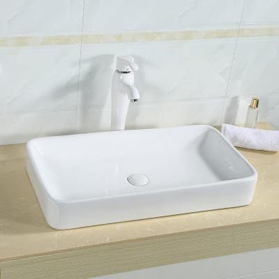 China Narrow Bathroom Sink 24 Inch 700mm Countertop Basin Large Outdoor Vessel for sale