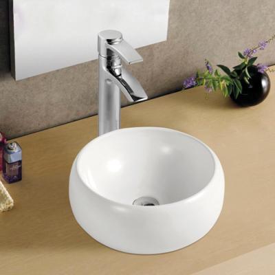 China Space Saving Ceramic Counter Top Bathroom Sink Sanitary Ware White Or Black Wash Basin for sale