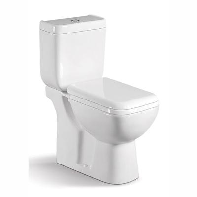 China Washdown Two Piece Toilet Set For Small Space 1.0/1.6 Gpf Washroom Commode for sale