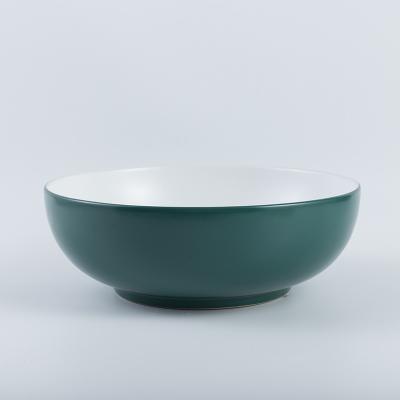 China Prevents Fading Bathroom Sink Round Bowl Acid Resistance Wash Basin Table Top Price for sale