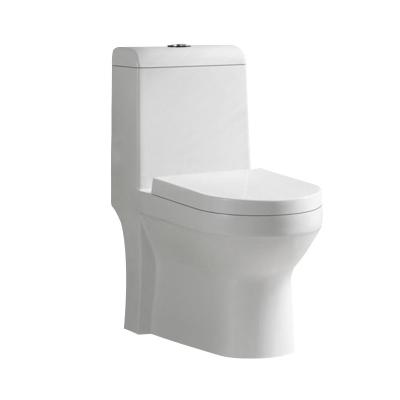 Chine la salle de bains d'une seule pièce bordée affleurante de Cupc de contrat de toilette de l'eau 1.28Gpf a prolongé à vendre