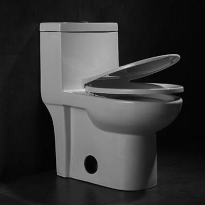 Cina Toilette standard americana del pezzo di Cosette Dual Flush Elongated One nel bianco Gpf 1,28 in vendita