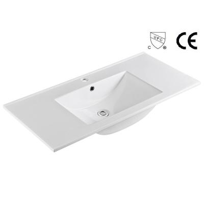 China Large American Standard Rectangular Drop In Vanity Sinks Bathroom 900mm for sale