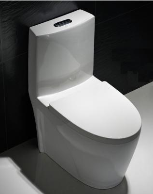 China One Piece Round Toilet Dual Flush Single Piece Commode Flush Tank 12 Rough In for sale