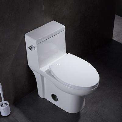 Китай Туалет американского стандарта цельный обойденный переливает через сифон вплотную клапан 0,8 GPF продается