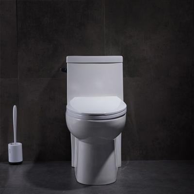China Floor Mounted Commode One Piece Skirted Toilet Elongated 1.28gpf for sale