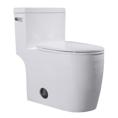 China Cupc S Trap One Piece Skirted Toilet Round Bowl Side Hole Siphon Flushing for sale
