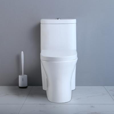 China MAP1000 Chair Height One Piece Skirted Toilets With Concealed Trapways Siphon for sale
