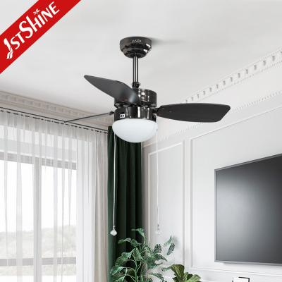 China Ac Copper Motor 3 Mdf Blades Modern Small Ceiling Fans With Pull Chain for sale