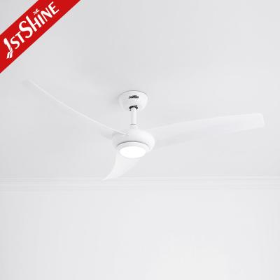 China White Modern ABS Quiet Ceiling Fan , DC LED Ceiling Fan With Remote Control for sale