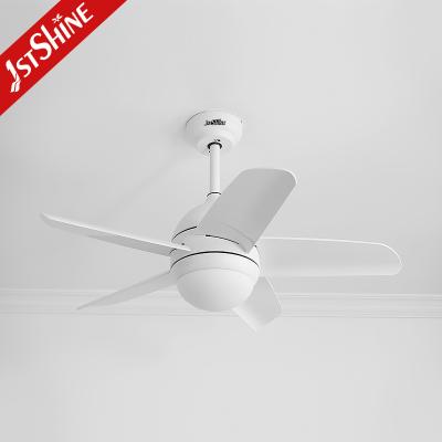 China 32 Inches Modern Ceiling Fan , AC Motor Plastic Blades White Quiet Ceiling Fan for sale