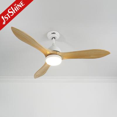 China Solid Wood Ceiling Fan Dc Motor High Airflow Quiet Led Ceiling Fan for sale