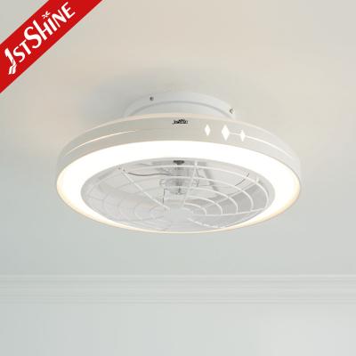 China Smart Ceiling Fan With Light White Modern Dc Motor Led Ceiling Fan for sale