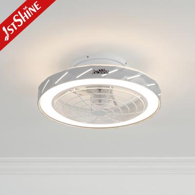 China Modern Dimmable LED Ceiling Fan Energy Saving DC Motor Flush Mount Ceiling Fan for sale