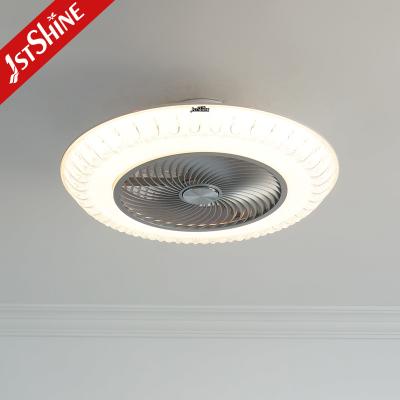 China Bladeless 23 Inches Bedroom Fan With Light Quiet Dc Motor Low Noise Timing Smart for sale