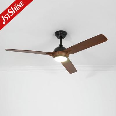 China Energy Saving Dimmable LED Ceiling Fan With 3 ABS Blades Quiet DC Motor for sale