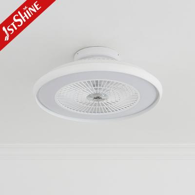 China Enclose Bladeless LED Ceiling Fan With Dimmable White Modern For Study Room for sale