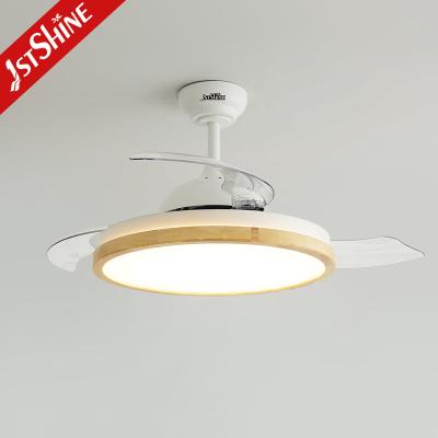 China 220v Low Wattage Led Ceiling Fan Power Saving Modern Folded Blade for sale