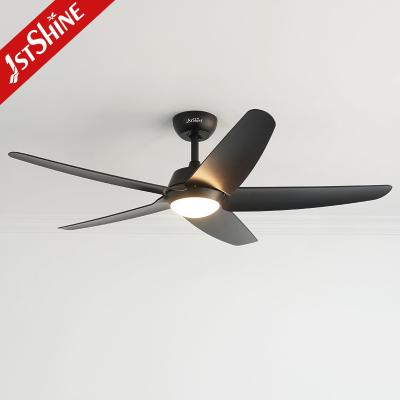 China High Speed Ceiling Fan With Led Light 5 Plastic Blades Black OEM Color for sale