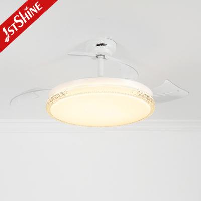 China Acrylic Blades Invisible Ceiling Fan With Light / DC Motor Energy Saving for sale
