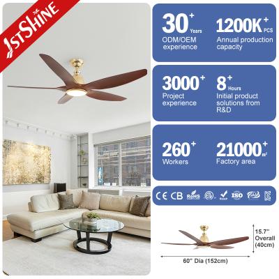 China 60 inch Decorative Ceiling Fan met 5 ABS bladen en 6 snelheid afstandsbediening Te koop