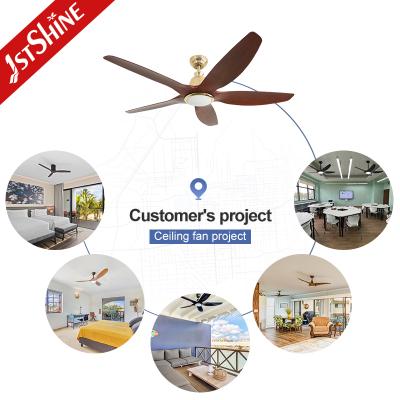 China 60 inch Decorative Ceiling Fan met 5 ABS bladen en 6 snelheid afstandsbediening Te koop