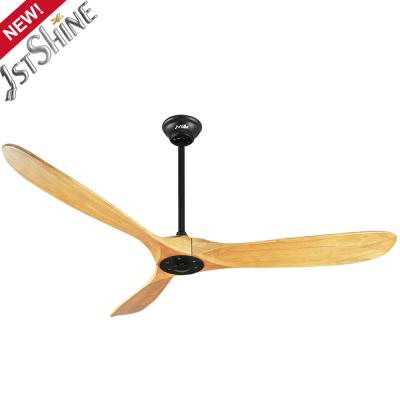 China Electric Power 3 Solid Wood Ceiling Fan Energy Saving Remote Control for sale