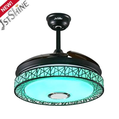 China Ultra Quiet Music Invisible Ceiling Fan Chandelier Remote Control for sale