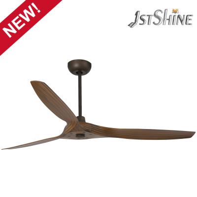 China 220V Three Wood Blades Decorative Ceiling Fan noiseless For Home Hotel for sale