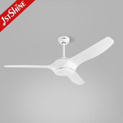 China Modern Study Bldc Inverter Plastic Ceiling Fan Three White Blade for sale