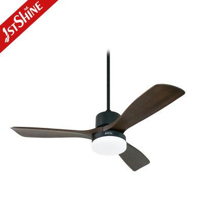 China CCC Energy Saving Black Low Profile Bedroom Ceiling Fan Led Light Time Set for sale
