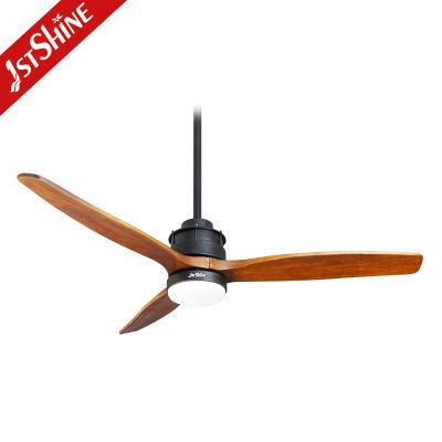 China 220V Power Saving Remote LED Ceiling Fan 52 Inch 5 Speed Choice for sale