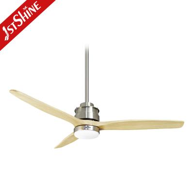 China Stable Illumination Energy Efficient Ceiling Fans Multi Color Wooden Blades for sale