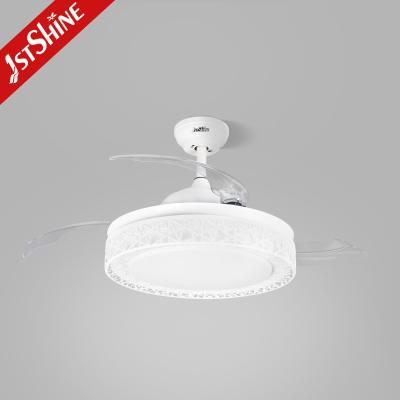 China 3 Speeds 42 Inch Retractable Ceiling Fan Light With Bluetooth Speaker for sale