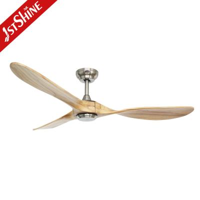 China ETL 3 Solid Wood Blades Ceiling Ventilation Fan With Remote Control for sale