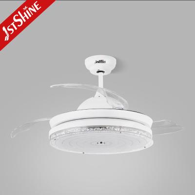 China 42 Inch Retractable Ceiling Fan Light With Reversible AC Motor for sale