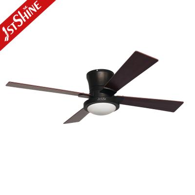 China 48 Inches Flush Mount Dimmable LED Ceiling Fan For Living Room for sale