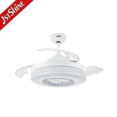 China Retractable 42 Inch Bladeless LED Ceiling Fan Indoor Remote Control for sale
