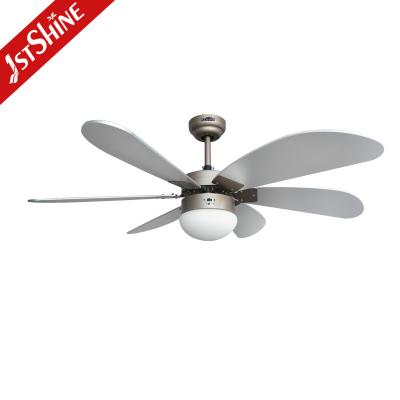 China 42 Inches Modern Remote LED Ceiling Fan Decorative 6 MDF Blades for sale
