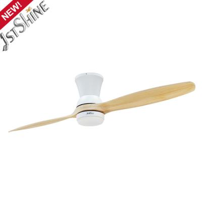China DC Motor 56 Inch Solid Wood Ceiling Fan Decorative Remote Control for sale
