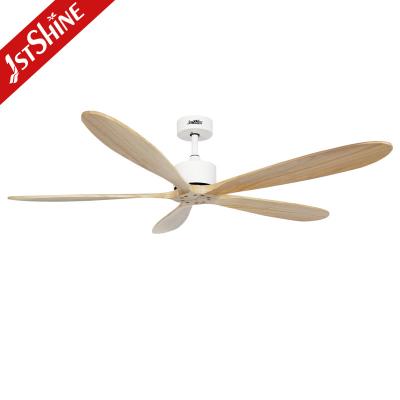 China 60 Inches 5 Wooden Blade Ceiling Fan With Five Speed DC Motor for sale